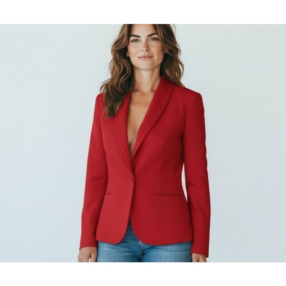 Red Jacket Vintage  by Larry Levine sz 12